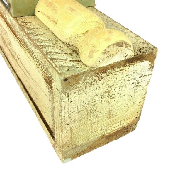 Rustic Wooden Birdhouse Tall & Narrow Design Distressed Finish Farmhouse Style - Picture 7 of 8